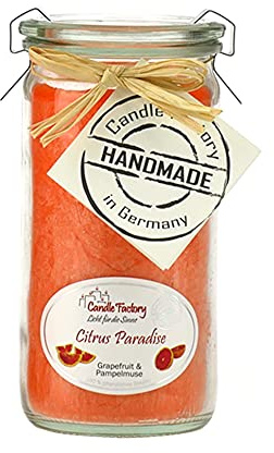 Candle Factory Duftkerze, 15 x 7 x 15 cm, citrus paradise