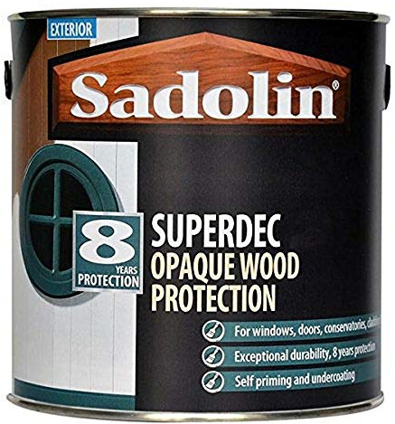 Sadolin Superdec Opaque Wood Protection - Black - Gloss - 1L