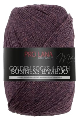 PRO LANA Business Bamboo - Golden Socks - Farbe: Bordeaux Meliert (506) - 100 g/ca. 400 m Wolle