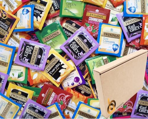 Twinings Bolsas de té individuales con etiquetas clásicas y saborizadas (15 sobres de té)