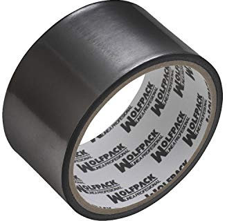 WOLFPACK LINEA PROFESIONAL Cinta Adhesiva Aluminio Negro 48 mm. x 5 m. 66 micras