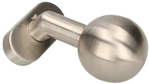 KOTARBAU - Pomello per porta, in acciaio INOX, a forma di sfera, ovale, con rosetta