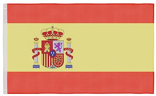 vidaXL Bandiera della Spagna 90x150 cm