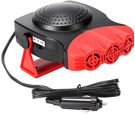 Portable 2 En 1 Appareil De Chauffage Voiture Pare-Brise Dégivreur, 12V 150W Automobile En Dégivreur Prises Allume-Cigare, 30 S Rapide Chauffage Et Ventilateur De Refroidissement 3 Sortie D'air