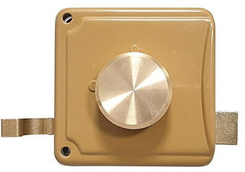 Serrure à appliquer pour porte - 2 mandats - avec bouton intérieur (entrée 50 mm)