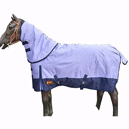 BNALU Abschwitzdecke fürs Pferd ist atmungsaktiv Transportdecke Weidedecke Winterdecke Winterbaumwolle Weich und warm Reitausrüstung Outdoordecke (Size:125CM)