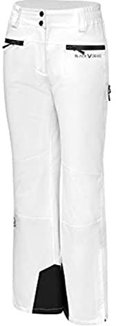 Black Crevice Damen Skihose, 10.000mm Wassersäule, atmungsaktiv, weiß, 42