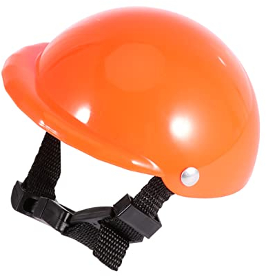 POPETPOP Hundesicherheitshelm Haustier-sicherheitshut Welpenhelm Orange Haustierbedarf Sonnenschutz Regenschutz Kopf Schutz Für Hunde