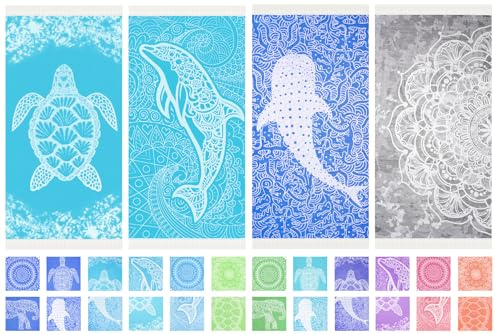 Widdonen Thin Turkish Beach Towel Lightweight Quick Dry Absorbent Cotton Bathroom Bath Pool Swim Towels Extra Large Oversized Sand Free Beach Accessories Essentials Cloud Gifts for Adult