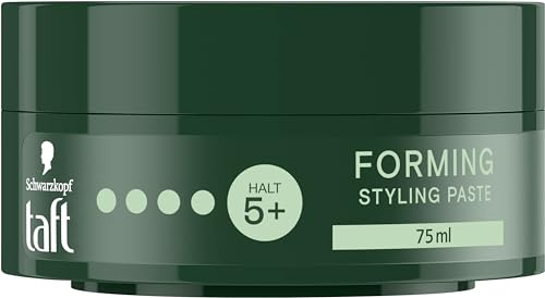 Taft Forming Styling Paste, Haltegrad 5+ (75 ml), sanft zu Haar & Kopfhaut | Schwarzkopf Haarpaste für texturierte Styles im Undone Look, kontrolliert das Haarstyling bis zu 24 h, Haarwachs