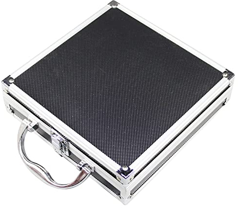 Kaxenig Aluminium-Werkzeugkiste Aufbewahrung Werkzeugkiste, Aluminium-Flugkoffer, Robuster Tragekoffer, Flightcase Mit Gepolstertem Schaumstoff Für Spielzeug, Werkzeuge