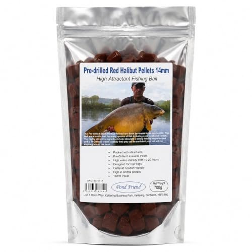 Pond Friend Pre Drilled Halibut Pellets Carp Fishing Bait Angling Hair Rig Attractant
