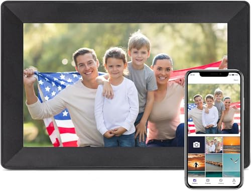 Uhale 10.1 Digital Picture Frame 1280x800 IPS HD Touch Screen Digital Frame, Auto-Rotate,16GB Storage,Digital Photo Frame Easy Via Uhale App Send Photos and Videos-Gift to Family and Friends