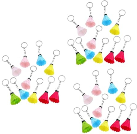 SHERCHPRY 30 St Badminton Nyckelringar Badminton Nyckelring Spel Souvenirer Sport Nyckelring Kreativ Nyckelring