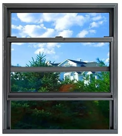 PFCDZDU Scorrevole Servizio Finestra, Montaggio A Incasso Fascia in Alluminio Finestre con Maniglie, Sostituzione Schermo Finestre per attività Commerciale Cucina caffè(23.6x31.5in/60x80cm)