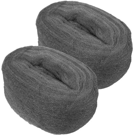 GARVALON 2stücke Wiederverwendbare Stahlwolle Flexible Drahtgeflecht Für Fenster Und Holz Reinigungswolle Polierwolle Für Metall Oberflächen