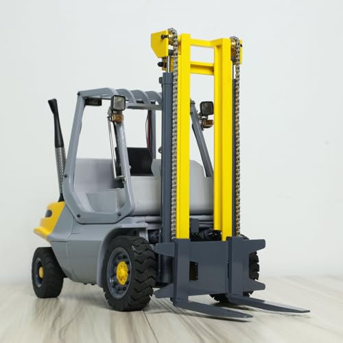 wheelfun 1/14 Carrello elevatore idraulico RC Metallo Radiocomando Carrello elevatore Modello Sound Light per adulti RTR