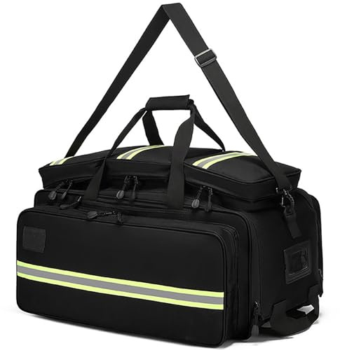 Große Notfalltasche, leer, professionelle Erste-Hilfe-Kits, Tasche für medizinische Versorgung, mehrere Fächer, ideal für Krankenschwestern, EMT, EMS, Sanitäter, nur Tasche