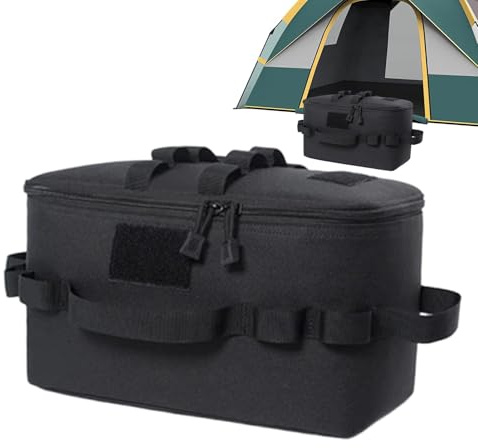 Moxeupon Borsa di immagazzinaggio Campeggio Borsa da Campeggio | Borsa a cartuccia per Stufa di Stoccaggio di Campeggio Esterno Resistente all'acqua Organizzatore di Utensili da Cucina per Cartuccia