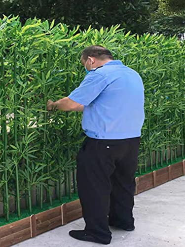 Divisorio in bambù artificiale per interni ed esterni, 100 cm/40 pannelli per patio, terrazza, cortile, soggiorno, camera da letto, ingresso, balcone, paravento separa gli spazi