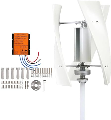 Aerogeneradores Verticales silenciosos de 8000 W con levitación magnética y Controlador para complementar la energía del hogar, 24 V