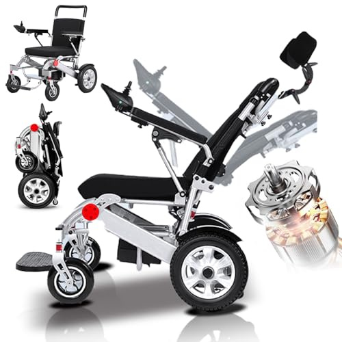 GHBXJX Leichter Elektrischer Rollstuhl,Faltbar,Mit Verstellbarer Rückenlehne,500W Motor,40Km Reichweite, Bis 150 Kg Belastbar, Elektrische Rollstühle Für Senioren,Ideal Für Wohnung & Unterwegs.,26AH