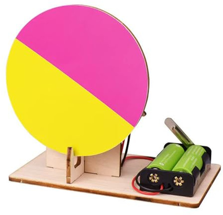 TRACYE Colorful Turntable 3D Wooden Puzzle,for Stem Science Experiment Craft,Encourages Creativity Imagination,Learning Scientific Principles