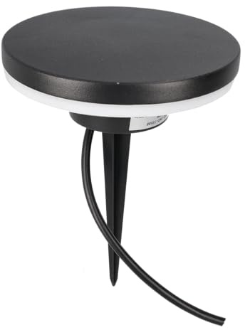 Jandei - Luz LED de Jardín con Pincho Tipo Seto 12W, 3000K Luz Cálida, IP65 Resistente al Agua y Polvo, 240V, Iluminación Exterior Moderna para Césped, Terraza y Senderos (1 unidad)