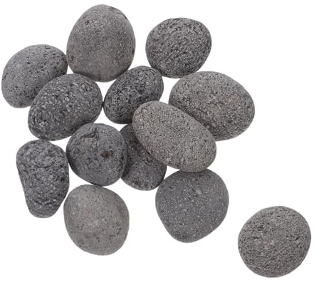 Toddmomy Pietre Vulcaniche per Bracieri a Gas e Caminetti Interni, Rocce Laviche Porose Riutilizzabili per Riscaldatori da Esterno e Barbecue, 1 kg di Pietre Naturali per Decorazione Giardino e Patio