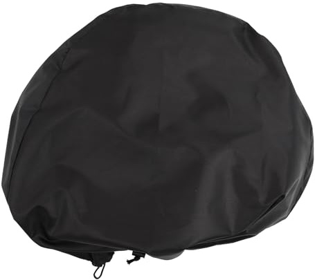 Abaodam Funda Protectora para Barbacoa Redonda de Tela Oxford Negra, Cubierta para Parrilla de Gas al Aire Libre Resistente al Polvo, Lluvia y Rayos UV, Adecuado para Jardín y Patio
