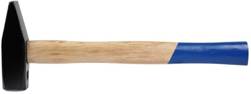 SW-Stahl 50108L Schlosserhammer 1.500g - Esche Holzstiel - Werkzeug Hammer | Schmiedekopf mit Quadratischer Bahn, Abgerundete Finne, Doppelt Geschweifter Stiel aus Esche, Sicherer Vergossener Ringkeil