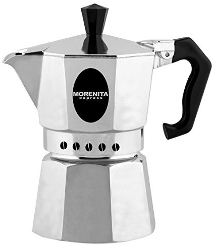 Aeternum 5978 Morenita Espressokocher aus Aluminium für 2 Tasse, silber