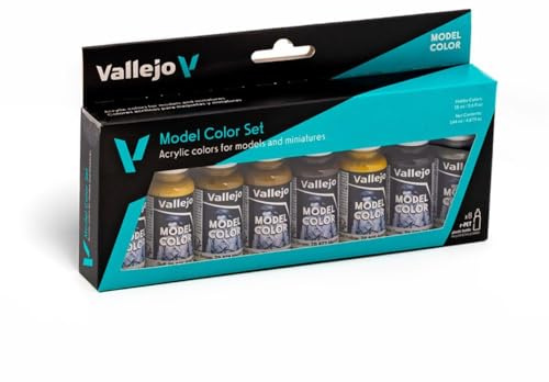 Vallejo 070108 Farbset, Panzer Farben, 8 x 17 ml