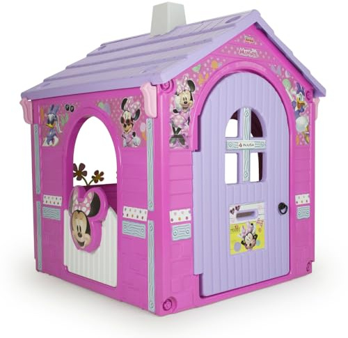 Casita Infantil de Jardín Minnie Mouse – Casa de Juguete para Niños 3 Años 4 Años 5 Años 6 Años con Puerta + Ventanas y Detalles Realistas – INJUSA