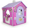 INJUSA - Casa Giocattolo Minnie, Casseta per Bambini dai 3 ai 6 Anni, Licenza Ufficiale, con 3 Porte d'Ingresso, Chiavistello e Cassetta Della Posta, 1 Finestre e Bancone Esterno, Colore Rosa