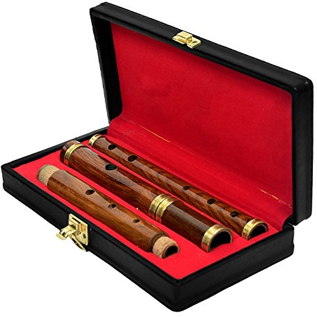 Irish Professional Rosewood D Flöte, Rosenholzflöte aus 4 Einzelstücken, naturbelassen, mit Etui