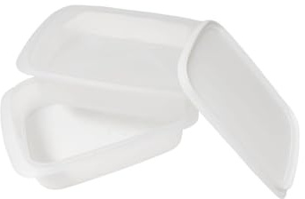TUPPERWARE Cool stapelbar, 1,5 l (2) Behälter + Abdeckung zur Regulierung der Klimazone, weiß