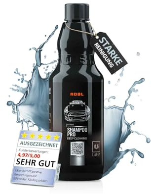 ADBL Shampoo Pro (500ml) – pH-neutrales Shampoo Konzentrat für Auto & Motorrad – Kraftvolle Reinigung – Vorreinigung für Versiegelungen – Autowäsche, waschen, Autoshampoo, Handwäsche, Autoreiniger