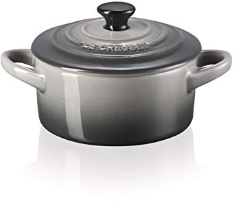 Le Creuset Mini cocotte de cerámica de gres, 10 cm, 0, 2L, Flint, 71901104440100