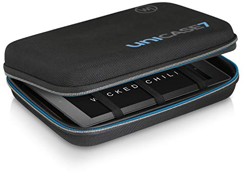 Wicked Chili Universaltasche/Hartschalenetui für elektronische Kleingeräte, Tasche für Spielkonsole, Tab, Navi, Tablet, 6-7 Zoll, Kabel, Powerbank, Netzteil, Hülle, Case (Innen: 210x130x45mm)