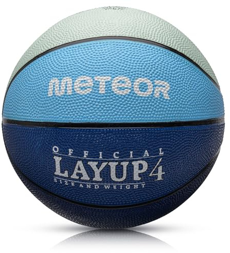 Basketboll för Barn Basketball Storlek 1 3 4 Perfekt Anpassad Till Ungdomens Barns Händer från 4–10 år Gammal Idealisk Basket för Träning Basket Med en Halkfri Yta METEOR LAYUP