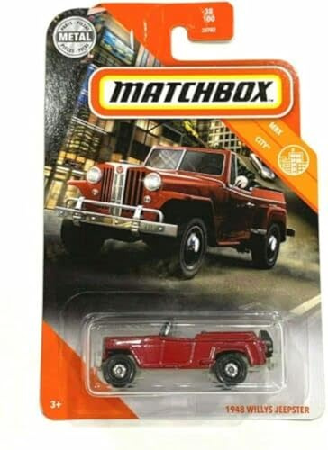 Matchbox 1948 Willys Jeepster, MBX City 38/100 [Red]