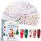 AIMEILI Christmas Nail Art Stickers Decals 3D Self-Adhesive Snowflake Elk Pattern for Women Girls Manicure DIY and as Kids Craft Art