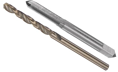 CoCud Gewindeschneiden und Bohrer Bit Setzen M4.5 x 0.5 Gewindebohrer | 1Set, 4mm Bohrer Metrisch Maschinenschraube Gewindebohrer und Drehbohrer Werkzeug, Für Gewindeschneiden Reparieren
