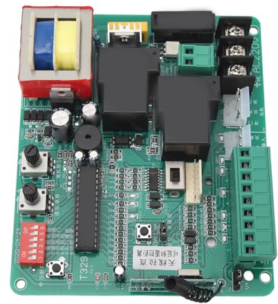 Tablero de Control de Circuito Universal para Abridor de Puerta Corrediza, Rendimiento Avanzado, Perilla de Ajuste de Resistencia del Motor, Fuerte Sensibilidad, Ajuste de Fuerza