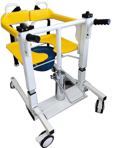 Hydraulischer Patientenlift Rollstuhl,multifunktionaler Patientenlift-Transferstuhl,Tragbarer Patientenlifter,Transfer-Rollstuhl-Hebebühne,für ältere Menschen Transferhilfe A