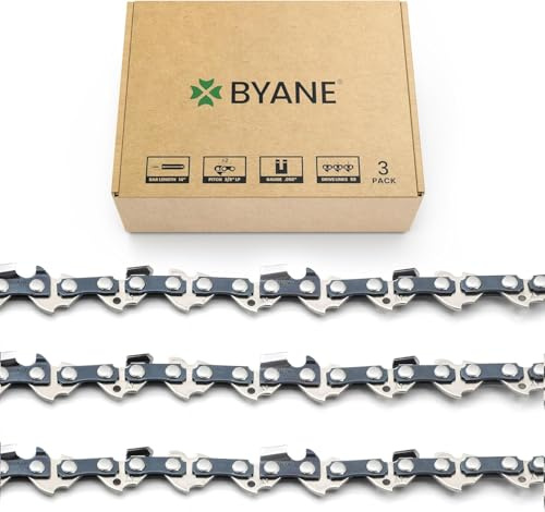 BYANE 3er-Pack Sägekette 35cm (14) 3/8LP 1,3mm (.050) 50TG | Mit STIHL MS 170, MS 171, MS 180, MS 191T, MS 192 C, MS 210, MSA 220 C-B, uvm