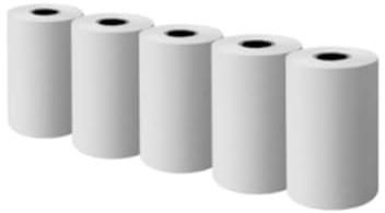 Pack de 10 rollos de papel térmico, 57 x 45 x 12 mm color blanco