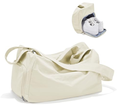 Palestra Piccola Donna e Uomo, Borsone Palestra Borsa con Scomparto Scarpe, Borsa da Viaggio con Tasca Umida da Viaggio Borsa Piscina Accessori Palestra Donna