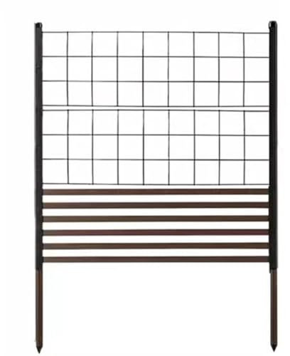 DECORN Clôture de Jardin Écrans de Confidentialité Extérieurs Panneaux de Clôture Décoratifs en Métal Marron Antirouille pour L'extérieur, Le Jardin, Le Patio (1 Panneau, 35,4 L X 47,2 H),C